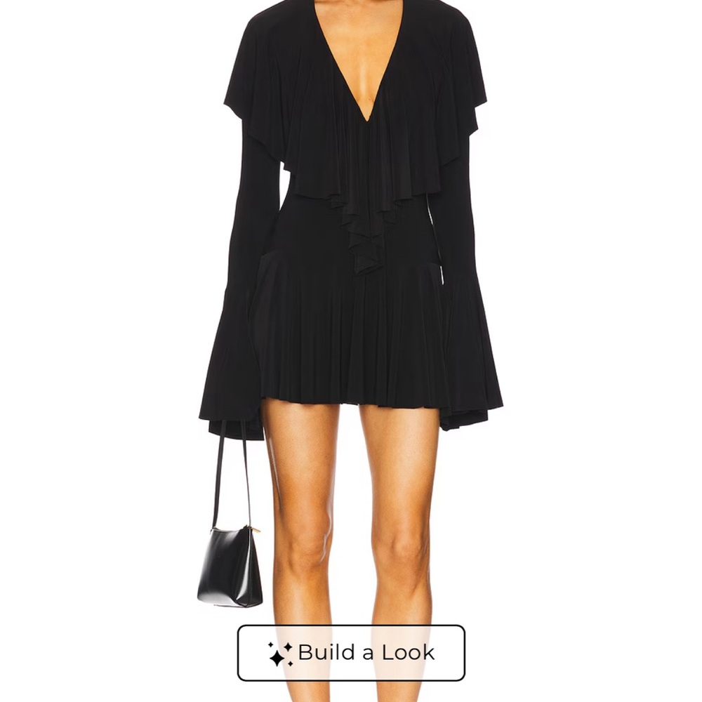 Norma Kamali Deep Ruffle mini dress